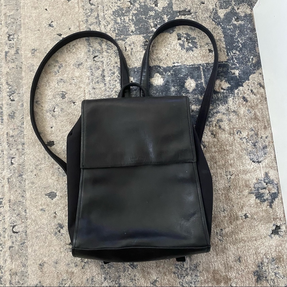 Vintage leather backpack
